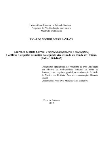 Lourenço de Brito Correa: o sujeito mais perverso e escandaloso ...