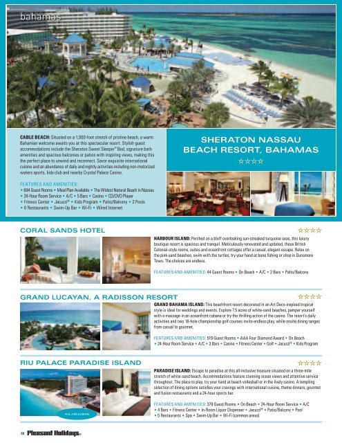 Caribbean Brochure - Pleasant Holidays