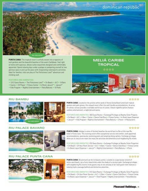 Caribbean Brochure - Pleasant Holidays