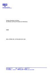 Instituto Brasileiro de Defesa dos Direitos da Pessoa ... - IBDD