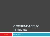 Oportunidades de trabalho