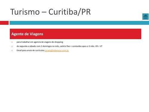 Oportunidades de trabalho