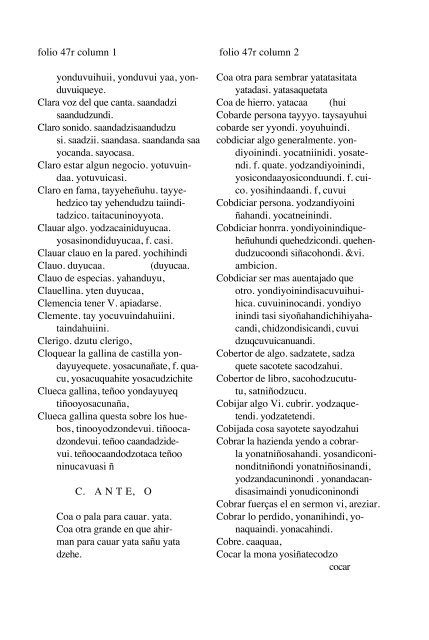 ALVARADO Vocabulario 1593 - Mesolore