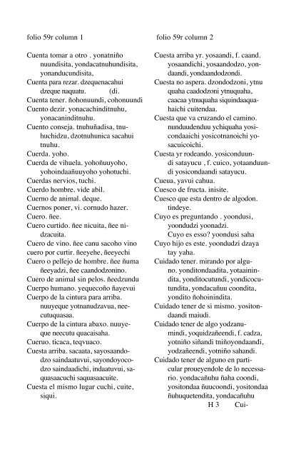 ALVARADO Vocabulario 1593 - Mesolore