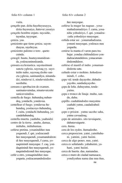 ALVARADO Vocabulario 1593 - Mesolore