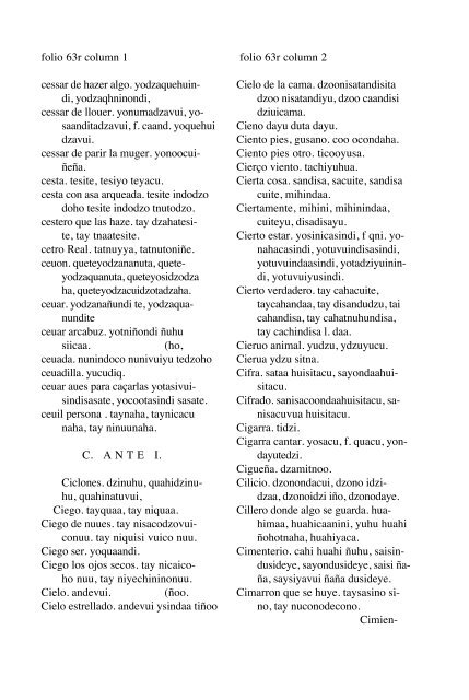 ALVARADO Vocabulario 1593 - Mesolore