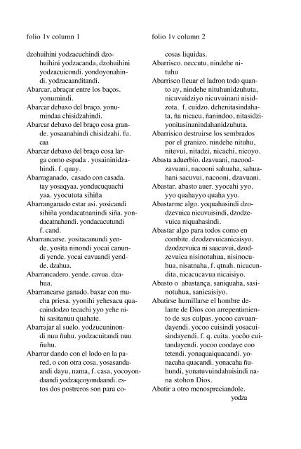 ALVARADO Vocabulario 1593 - Mesolore