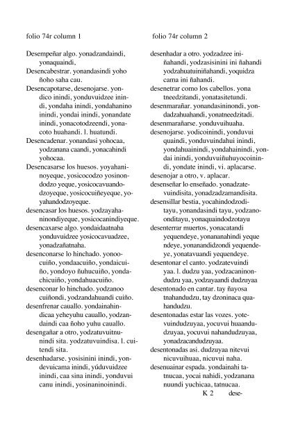 ALVARADO Vocabulario 1593 - Mesolore