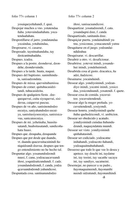 ALVARADO Vocabulario 1593 - Mesolore