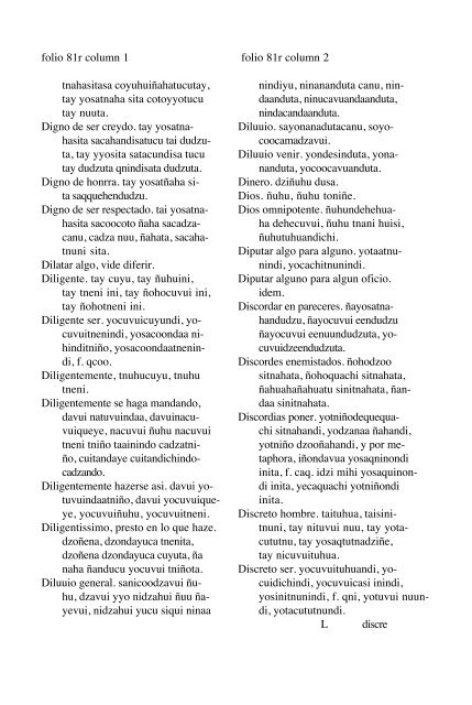 ALVARADO Vocabulario 1593 - Mesolore