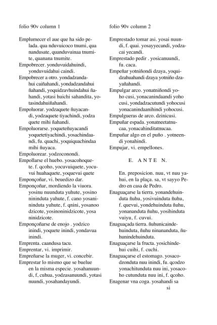 ALVARADO Vocabulario 1593 - Mesolore