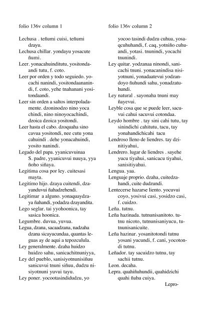 ALVARADO Vocabulario 1593 - Mesolore