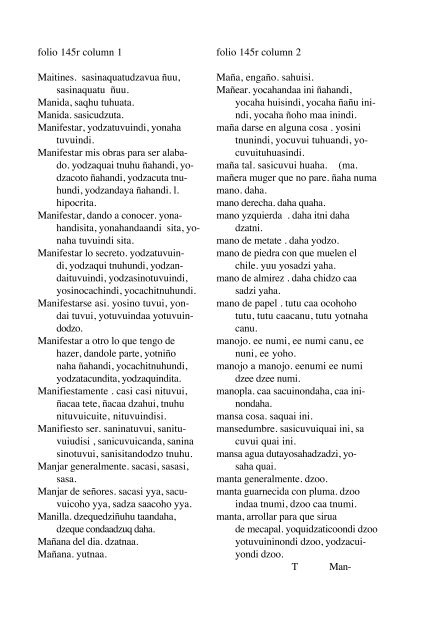 ALVARADO Vocabulario 1593 - Mesolore