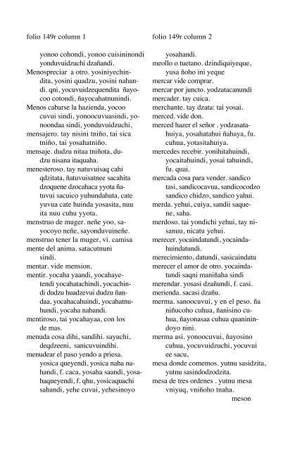 ALVARADO Vocabulario 1593 - Mesolore