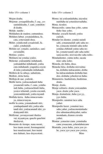 ALVARADO Vocabulario 1593 - Mesolore