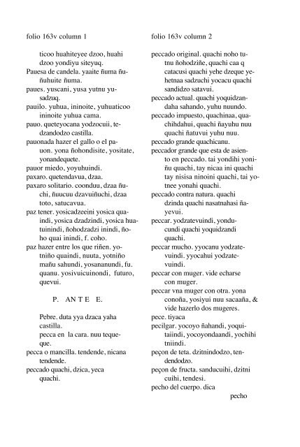 ALVARADO Vocabulario 1593 - Mesolore