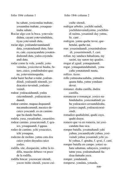 ALVARADO Vocabulario 1593 - Mesolore