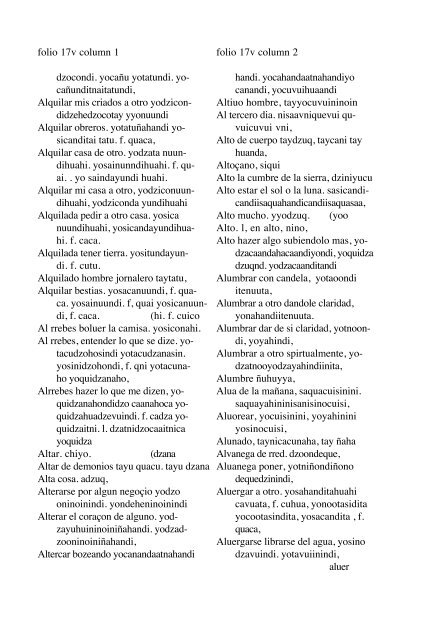 ALVARADO Vocabulario 1593 - Mesolore