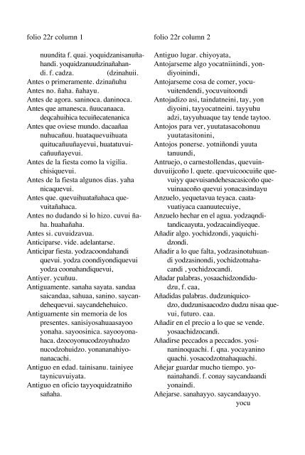 ALVARADO Vocabulario 1593 - Mesolore