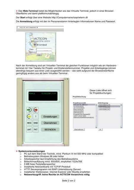 Virtuelles Terminal und Web-Terminal - ACTICON