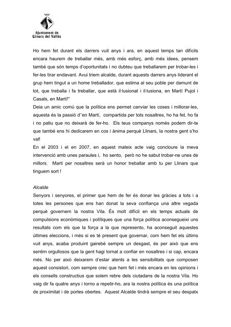 Ple 11-06-11 Constitucio Ajuntament.pdf - Ajuntament de Llinars del ...