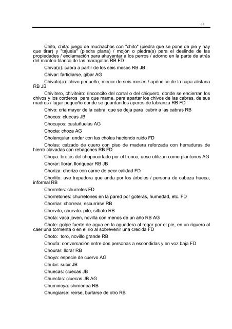 Vocabulario Alistano de Figueruela - Furmientu