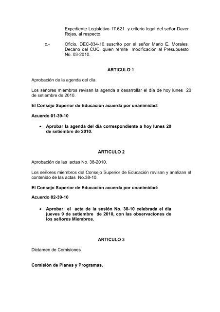 acta aquí - Consejo Superior de Educación Pública