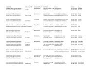 List of Node Site Contacts - California K-12 High Speed Network