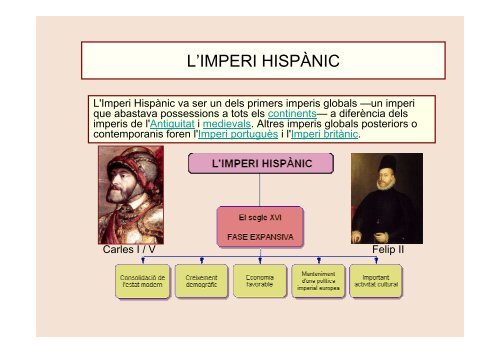 el segle xvi. fase expansiva de l'imperi hispànic