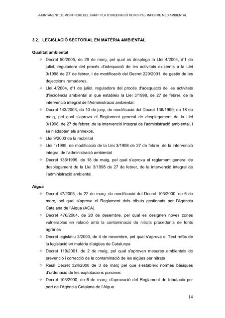 1. Informe mediambiental - Ajuntament de Mont-roig del Camp