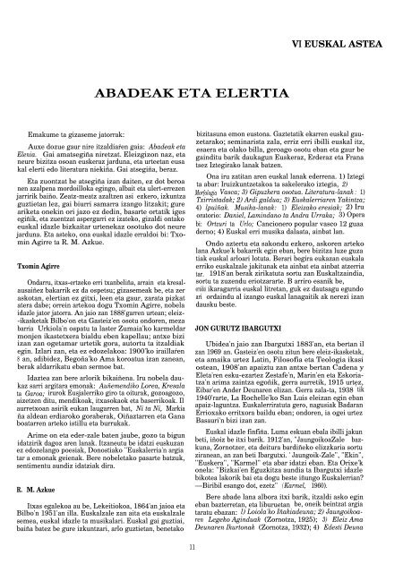 ABADEAK ETA ELERTIA - Aita Santi Onaindia