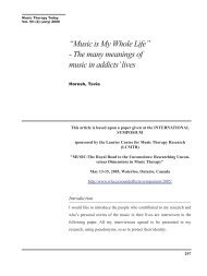 Music is My Whole Life - World Federation of Music Therapy