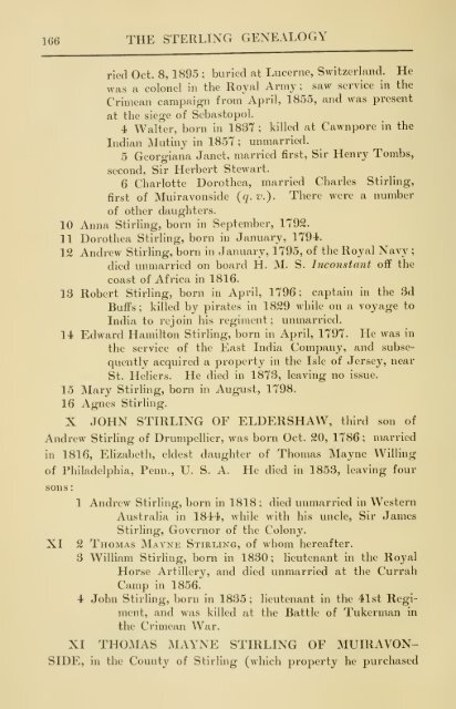 The Sterling genealogy