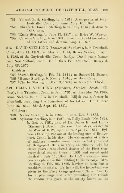 The Sterling genealogy