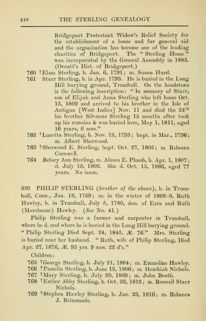 The Sterling genealogy