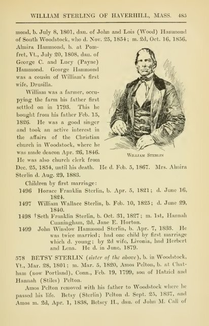 The Sterling genealogy