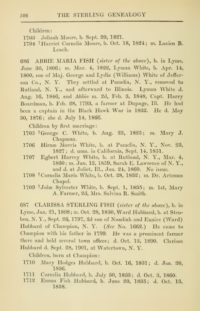 The Sterling genealogy