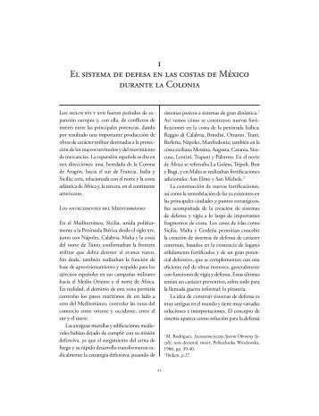 El Sistema de Defensa en las costas de México durante la Colonia
