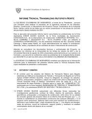 Informe troncal Transmilenio Autopista Norte - Construdata.com