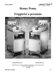 Henny Penny Friggitrici a pressione - Henny Penny Corporation