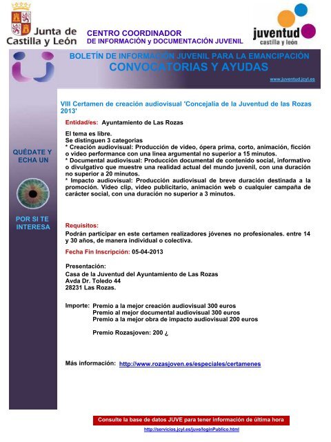 CONVOCATORIAS Y AYUDAS - Consulta de Obligaciones ...