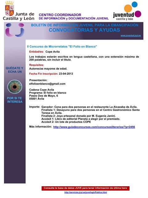 CONVOCATORIAS Y AYUDAS - Consulta de Obligaciones ...