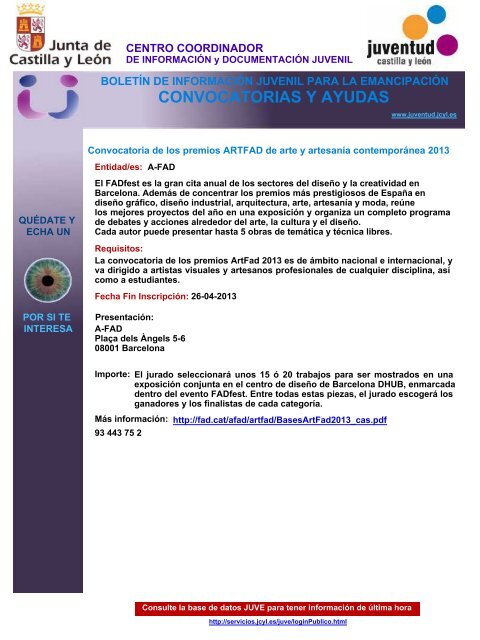 CONVOCATORIAS Y AYUDAS - Consulta de Obligaciones ...
