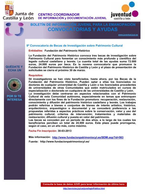 CONVOCATORIAS Y AYUDAS - Consulta de Obligaciones ...