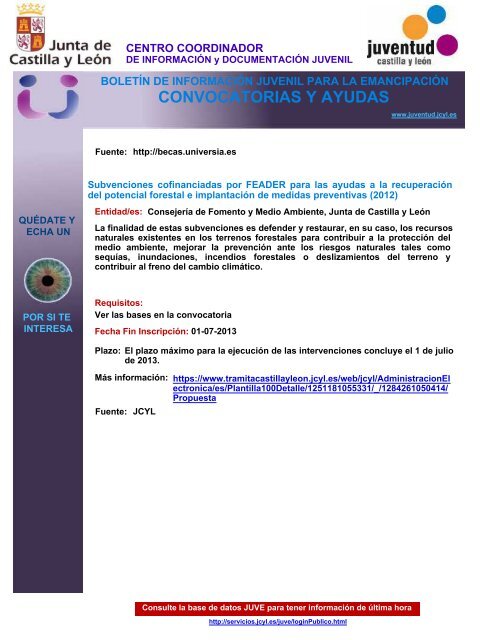 CONVOCATORIAS Y AYUDAS - Consulta de Obligaciones ...