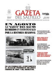 gazeta agosto 2012.pmd - Archivo Municipal de Saltillo