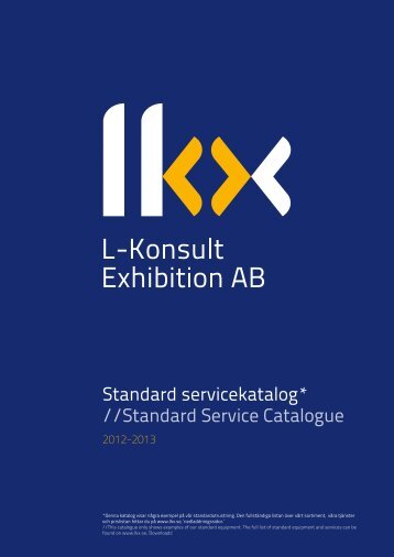 Standard servicekatalog 2013 - L-konsult