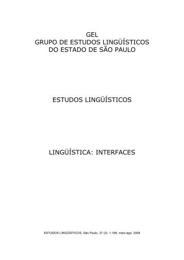 revista estudos lingüísticos - GEL