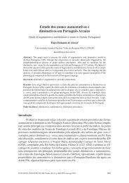 Estudo dos nomes aumentativos e diminutivos em Português ... - GEL