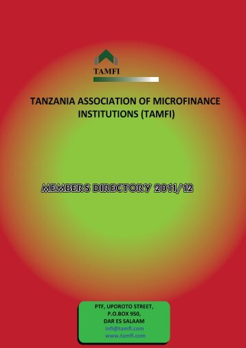 members directory 2011/12 tamfi - Tanzania Association of ...